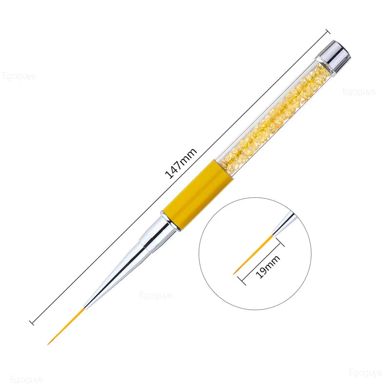 Nail Art Brush: Gradient UV Gel Pen for French Lines