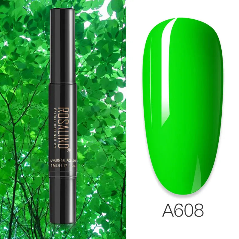 Pure Color Gel Nail Polish Pen - ROSALIND UV Neon Hybrid