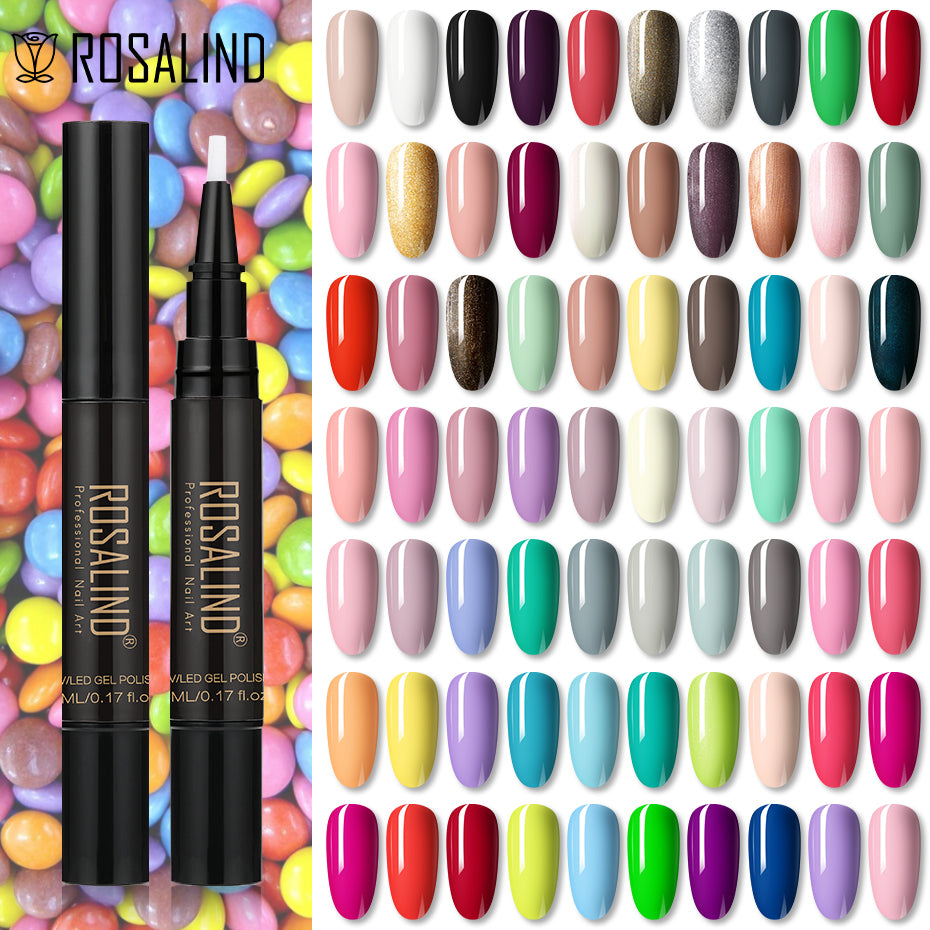 Pure Color Gel Nail Polish Pen - ROSALIND UV Neon Hybrid