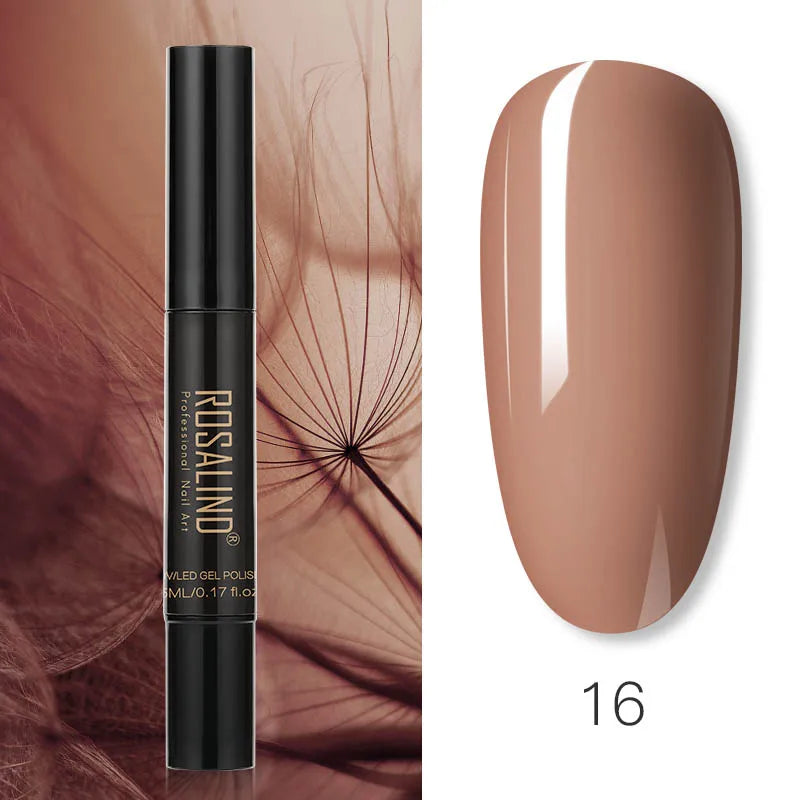 Pure Color Gel Nail Polish Pen - ROSALIND UV Neon Hybrid