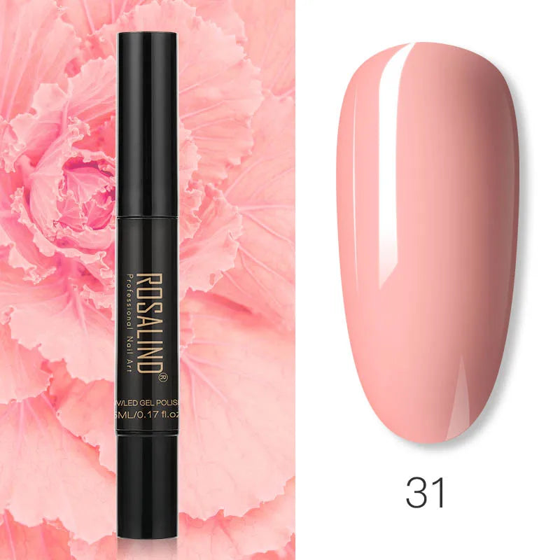 Pure Color Gel Nail Polish Pen - ROSALIND UV Neon Hybrid
