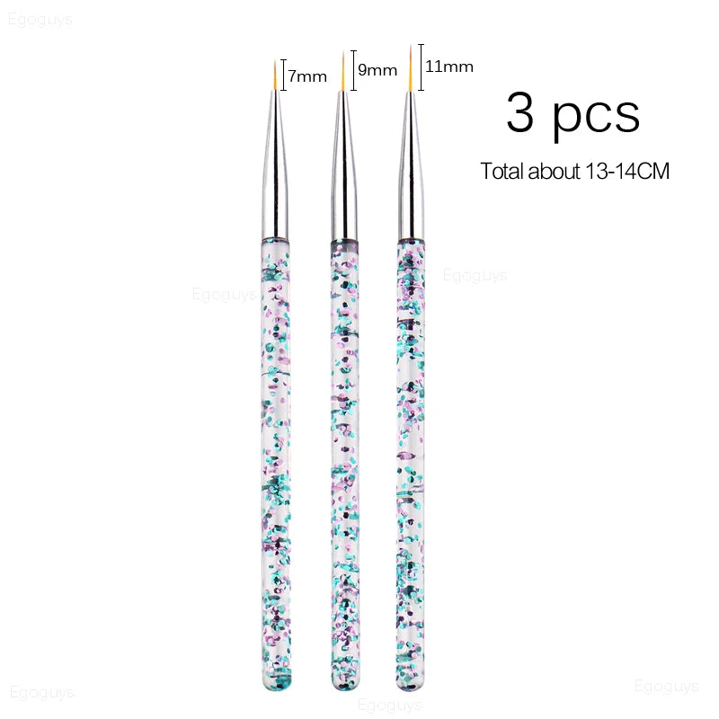 Nail Art Brush: Gradient UV Gel Pen for French Lines