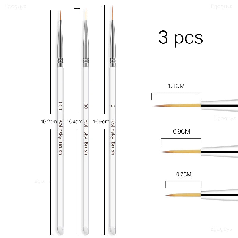 Nail Art Brush: Gradient UV Gel Pen for French Lines