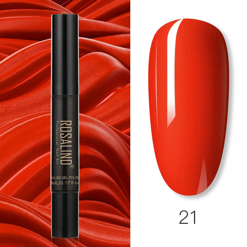 Pure Color Gel Nail Polish Pen - ROSALIND UV Neon Hybrid