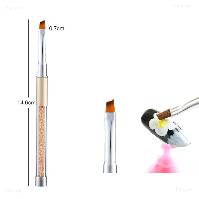 Nail Art Brush: Gradient UV Gel Pen for French Lines