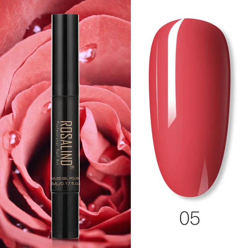 Pure Color Gel Nail Polish Pen - ROSALIND UV Neon Hybrid