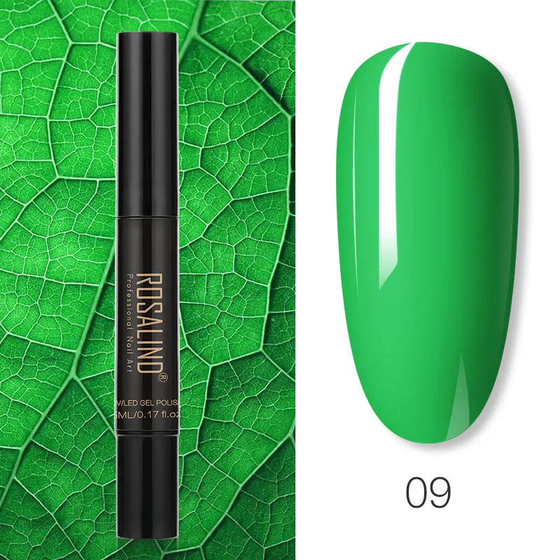 Pure Color Gel Nail Polish Pen - ROSALIND UV Neon Hybrid