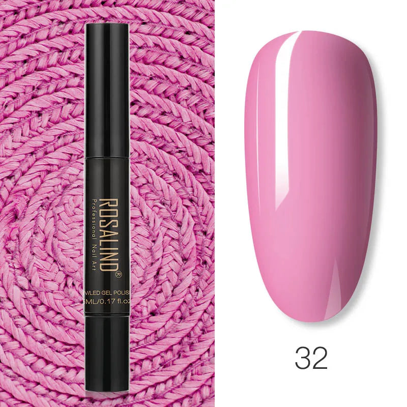 Pure Color Gel Nail Polish Pen - ROSALIND UV Neon Hybrid