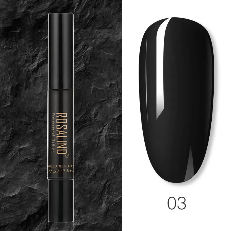 Pure Color Gel Nail Polish Pen - ROSALIND UV Neon Hybrid