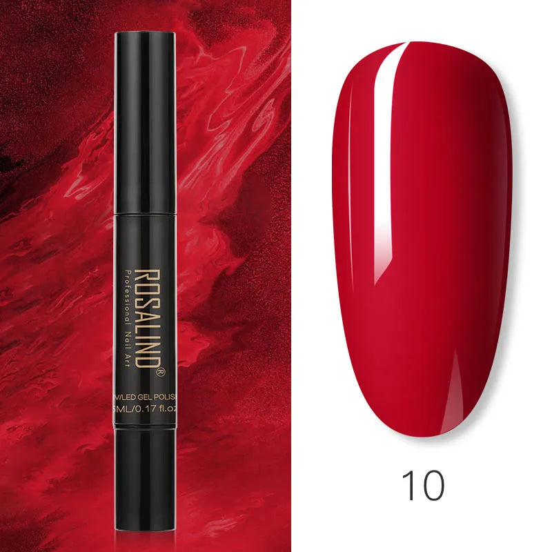 Pure Color Gel Nail Polish Pen - ROSALIND UV Neon Hybrid