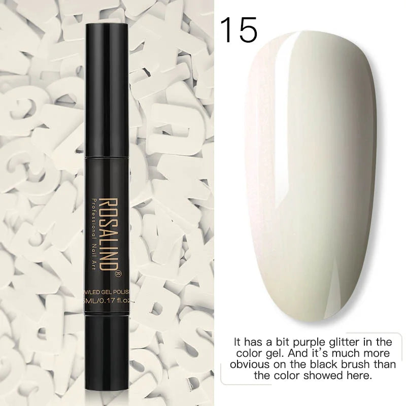 Pure Color Gel Nail Polish Pen - ROSALIND UV Neon Hybrid