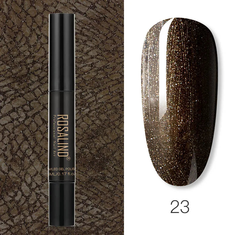 Pure Color Gel Nail Polish Pen - ROSALIND UV Neon Hybrid