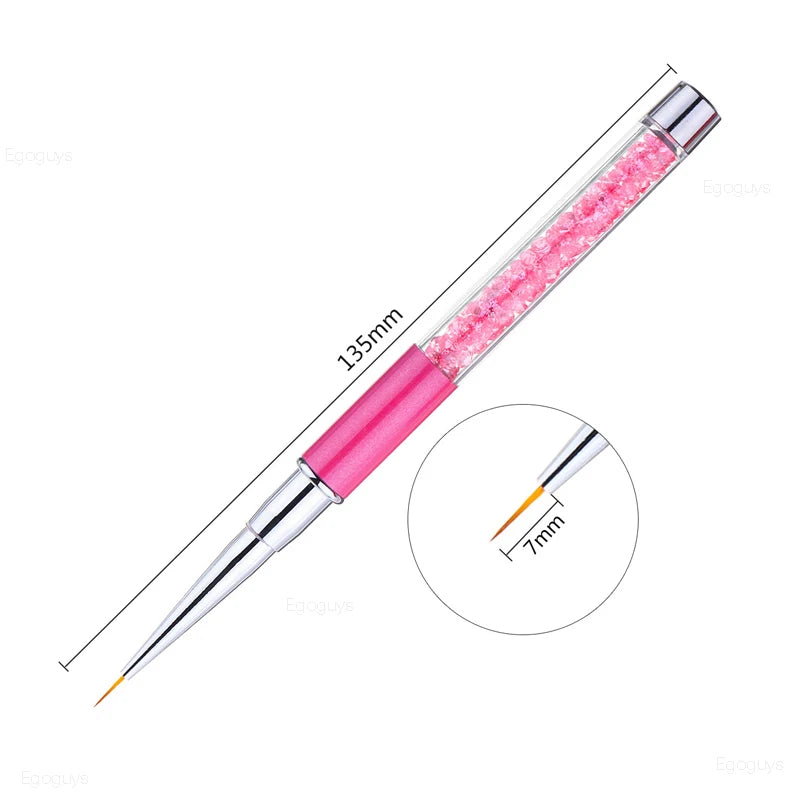 Nail Art Brush: Gradient UV Gel Pen for French Lines