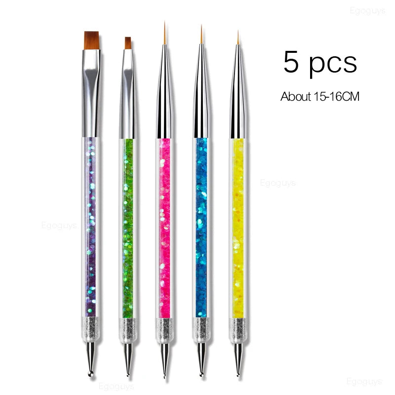Nail Art Brush: Gradient UV Gel Pen for French Lines