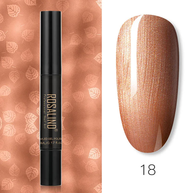 Pure Color Gel Nail Polish Pen - ROSALIND UV Neon Hybrid