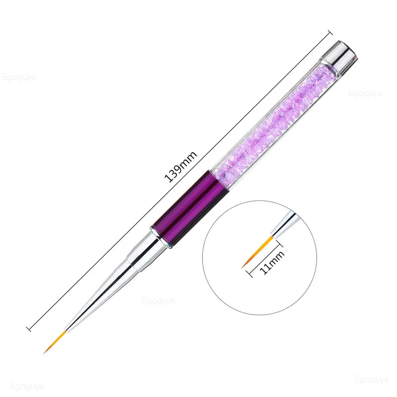 Nail Art Brush: Gradient UV Gel Pen for French Lines