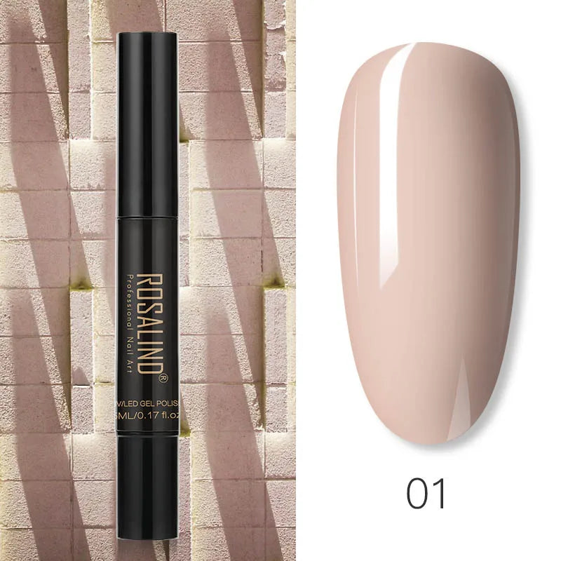 Pure Color Gel Nail Polish Pen - ROSALIND UV Neon Hybrid