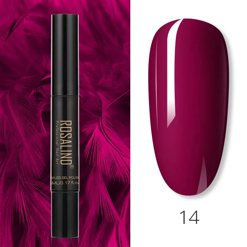 Pure Color Gel Nail Polish Pen - ROSALIND UV Neon Hybrid