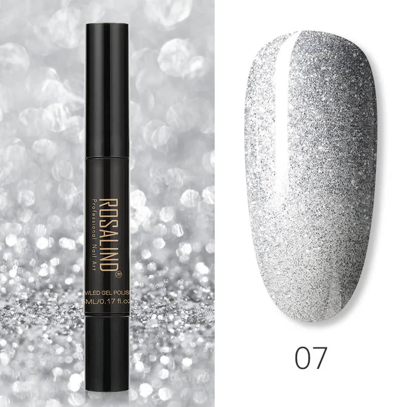 Pure Color Gel Nail Polish Pen - ROSALIND UV Neon Hybrid