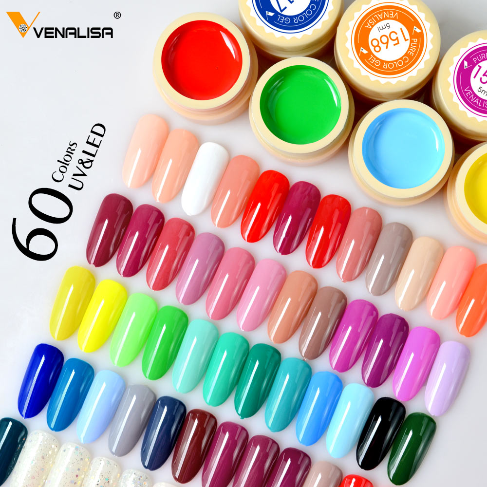 Gel Nail Polish 60 Colors 5ml UV Nail Art Paint