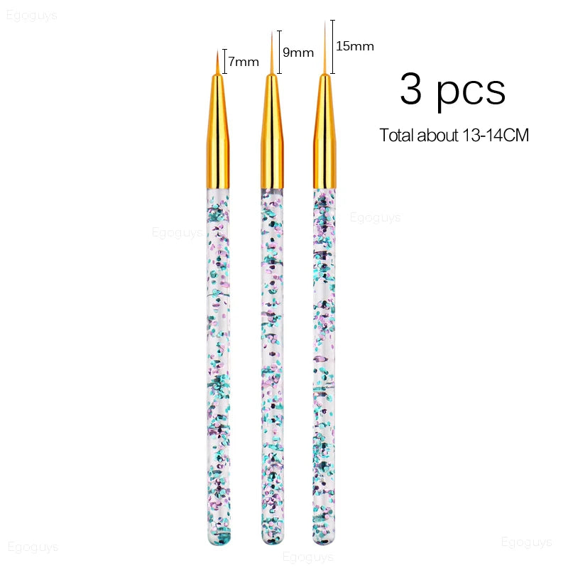 Nail Art Brush: Gradient UV Gel Pen for French Lines