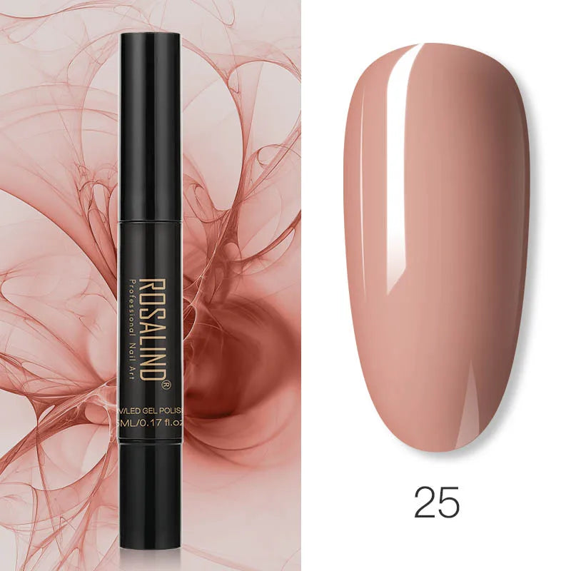 Pure Color Gel Nail Polish Pen - ROSALIND UV Neon Hybrid