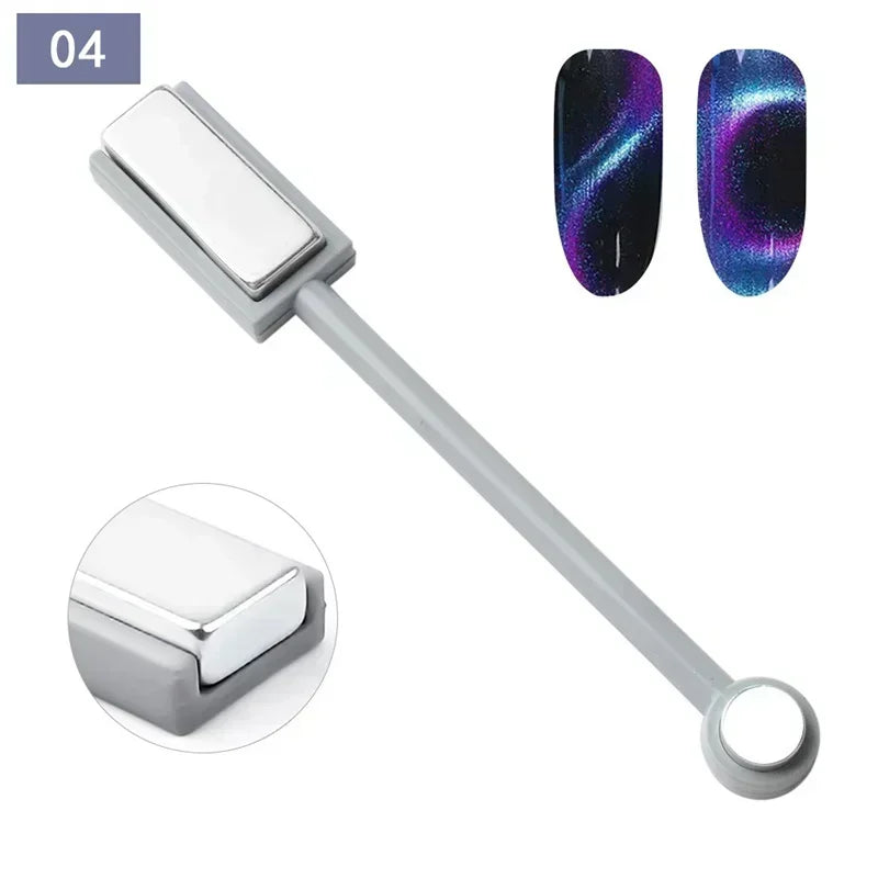 Nail Art Magnetic Wand Set for 3D Cat Eye Gel Nails