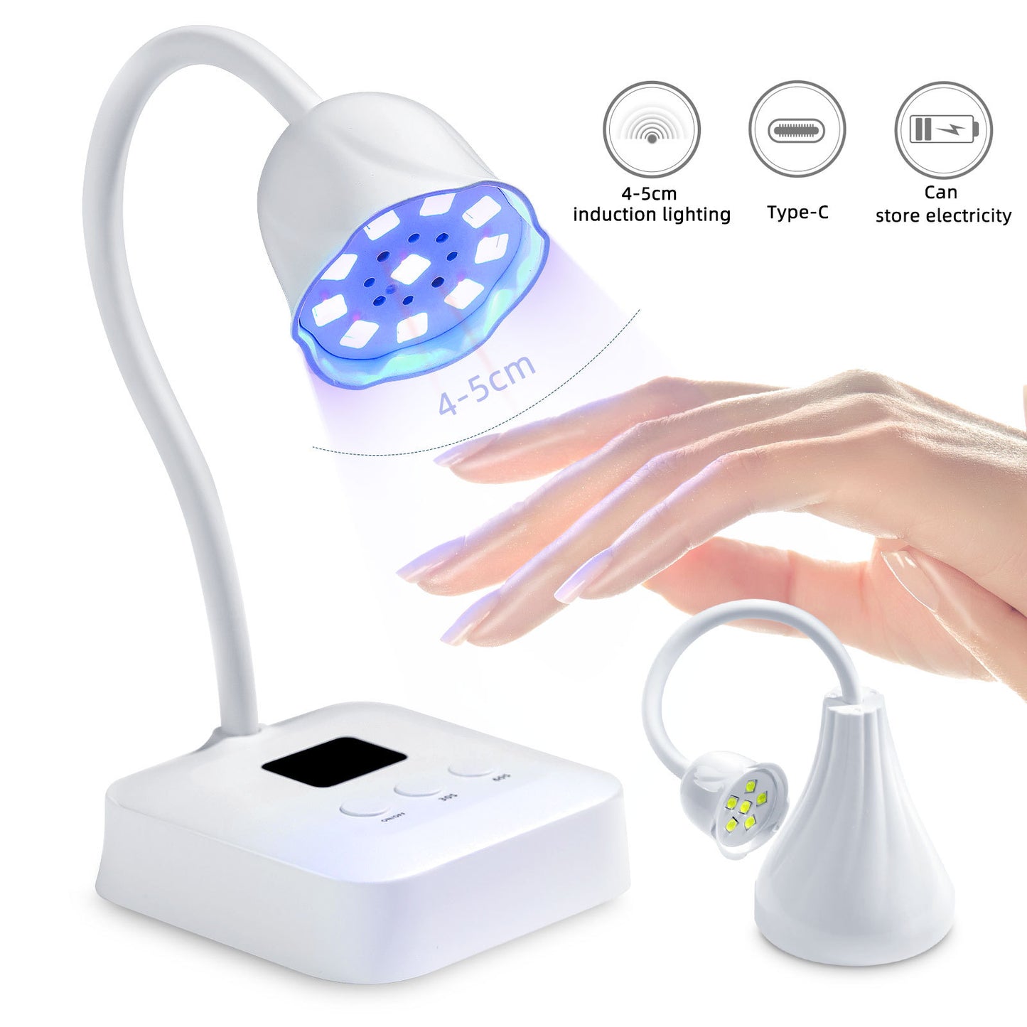 LED Nail Lamp - Portable USB UV Fast Gel Polish Dryer