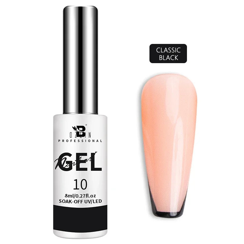 Gel Nail Polish Metallic Liner Gel: Gold & Silver Chrome Nail Polish