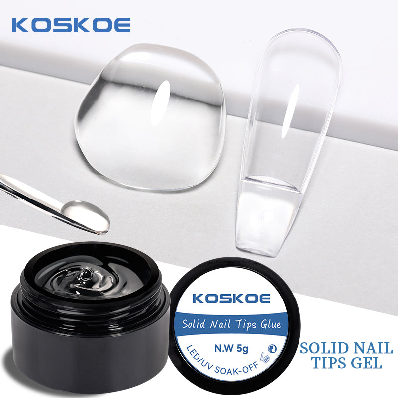KOSKOE 5g Nail Tips Gel - Multifunctional DIY Manicure Glue