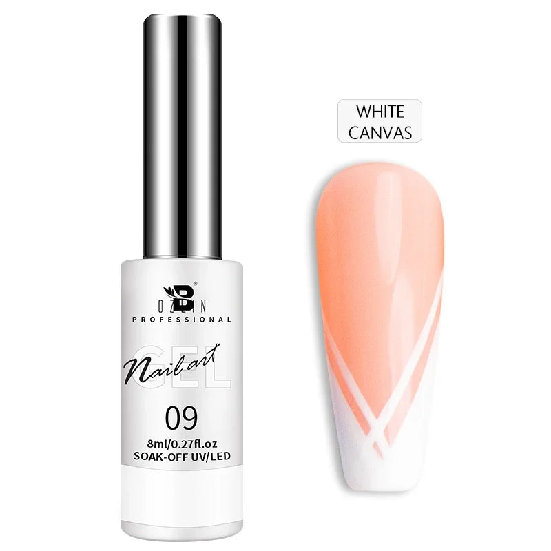 Gel Nail Polish Metallic Liner Gel: Gold & Silver Chrome Nail Polish