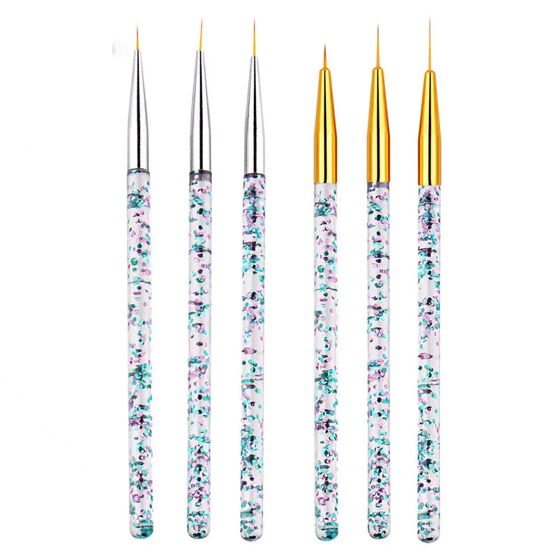 Nail Art Brush Set: 5/20Pcs Dotting & Painting Tools
