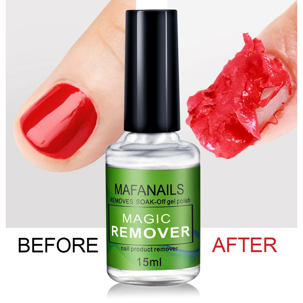 Magic Remover Gel: 15ml Fast UV Gel Polish Remover