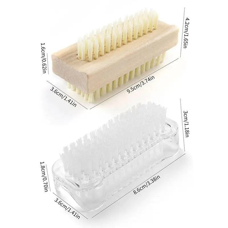 Nail Brush Double-Sided Cleaner for Manicure & Pedicure