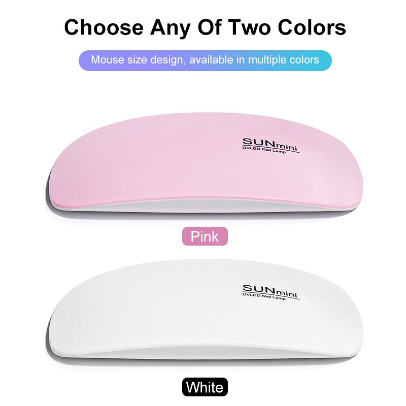 6W Mini Nail Dryer: Portable LED UV Lamp for Home Manicure
