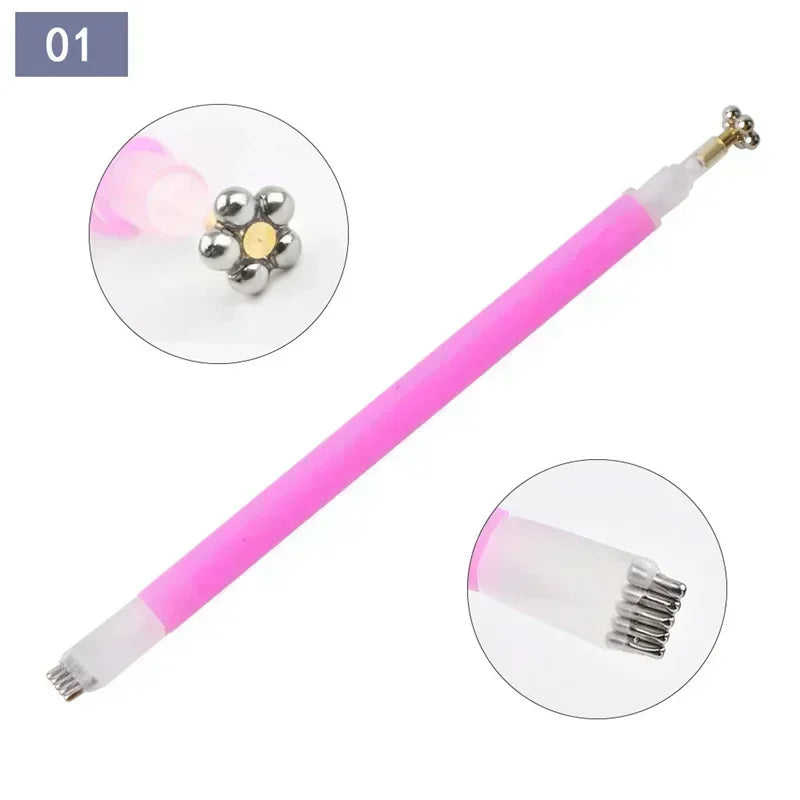 Nail Art Magnetic Wand Set for 3D Cat Eye Gel Nails