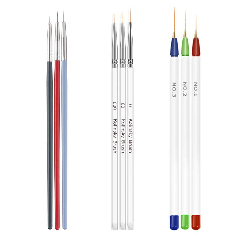 Nail Art Brush Set: 5/20Pcs Dotting & Painting Tools