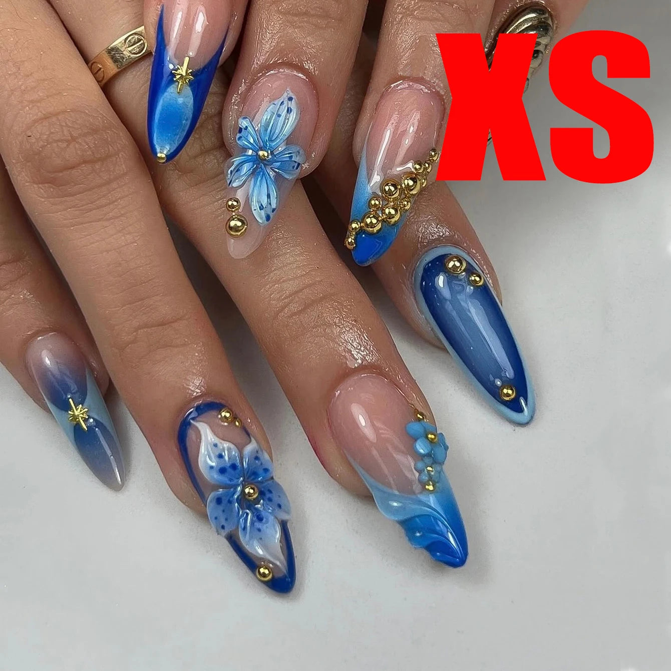 Pressed Nails - Almond Fruit Style Fake Nails