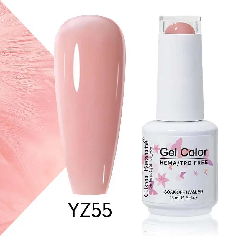 Clou Beaute 15ml Summer Bright Hot Pink Orange HEMA TPO FREE Nail Gel Polish Vernis Semi Permanent Nail Art Pigment Gel Varnish