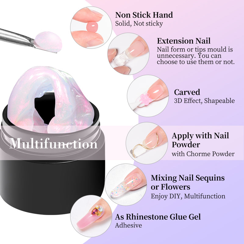 Gel Nail Polish - Aurora Non-Stick 8ml - Semi Permanent
