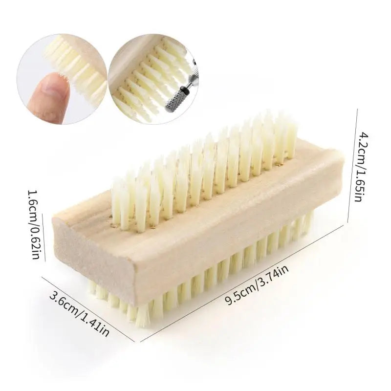 Nail Brush Double-Sided Cleaner for Manicure & Pedicure