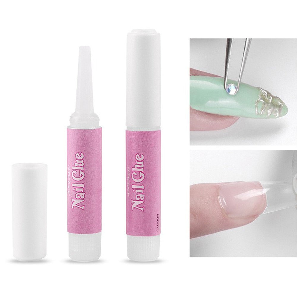 Fast Dry Nail Glue 2g - Strong Bond for Tips & Rhinestones