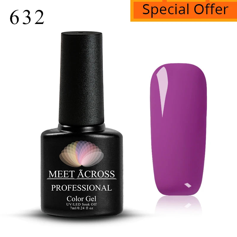 3D Thread Shell Gel Nail Polish - White, Pink, Purple Pearl