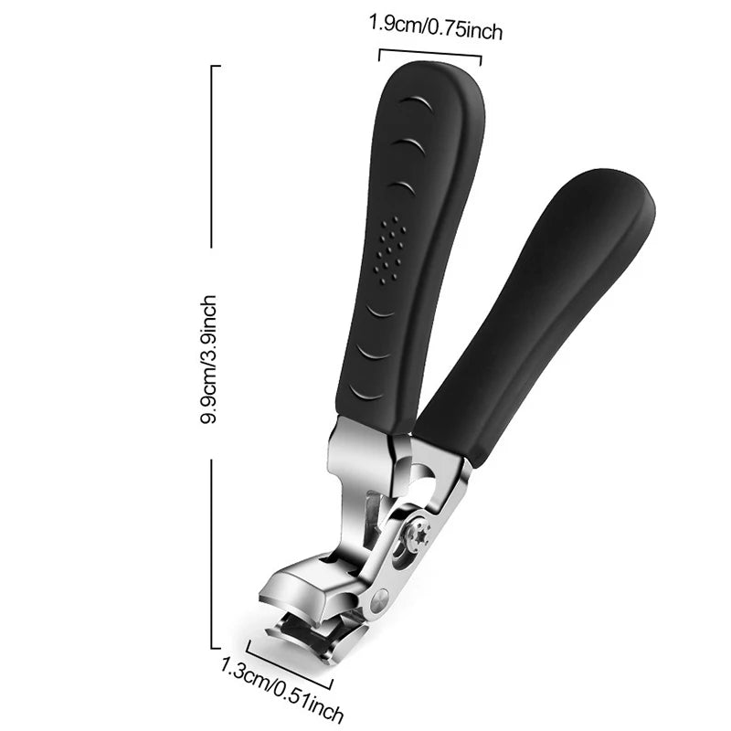 Angle Head Nail Clippers with Large Opening Anti-Splash Storage Toenail Clippers for the Elderly Thick Toenails Pedicure Tools