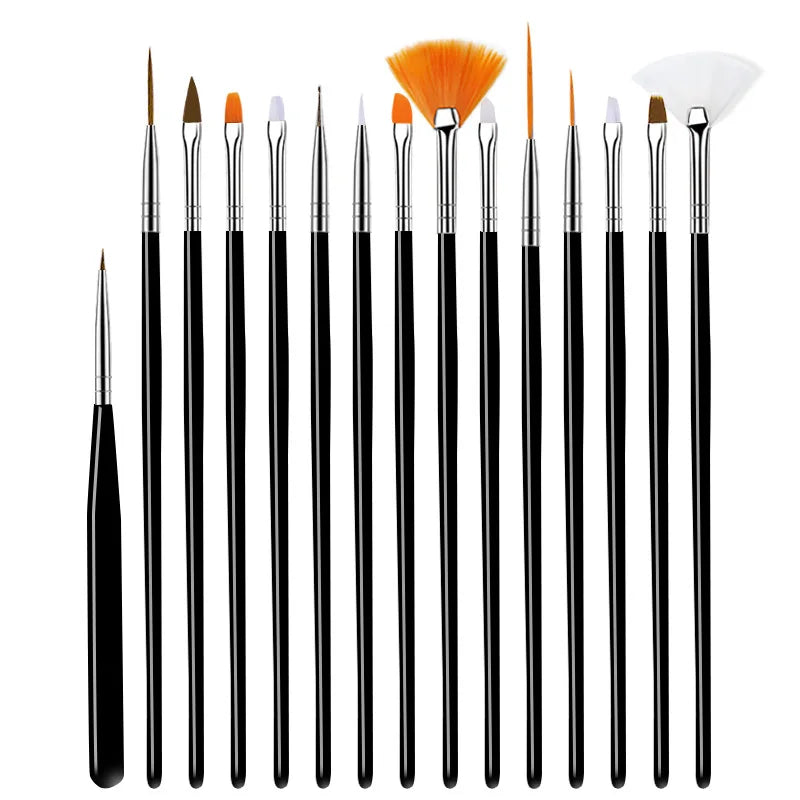 Nail Art Brush Set: 5/20Pcs Dotting & Painting Tools