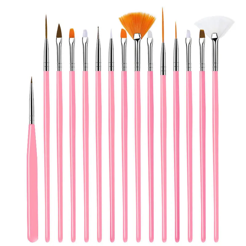 Nail Art Brush Set: 5/20Pcs Dotting & Painting Tools