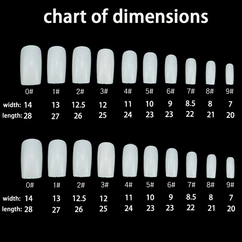 Fake Nails: Rhinestone French Acrylic Nails - Medium Length Full Cover