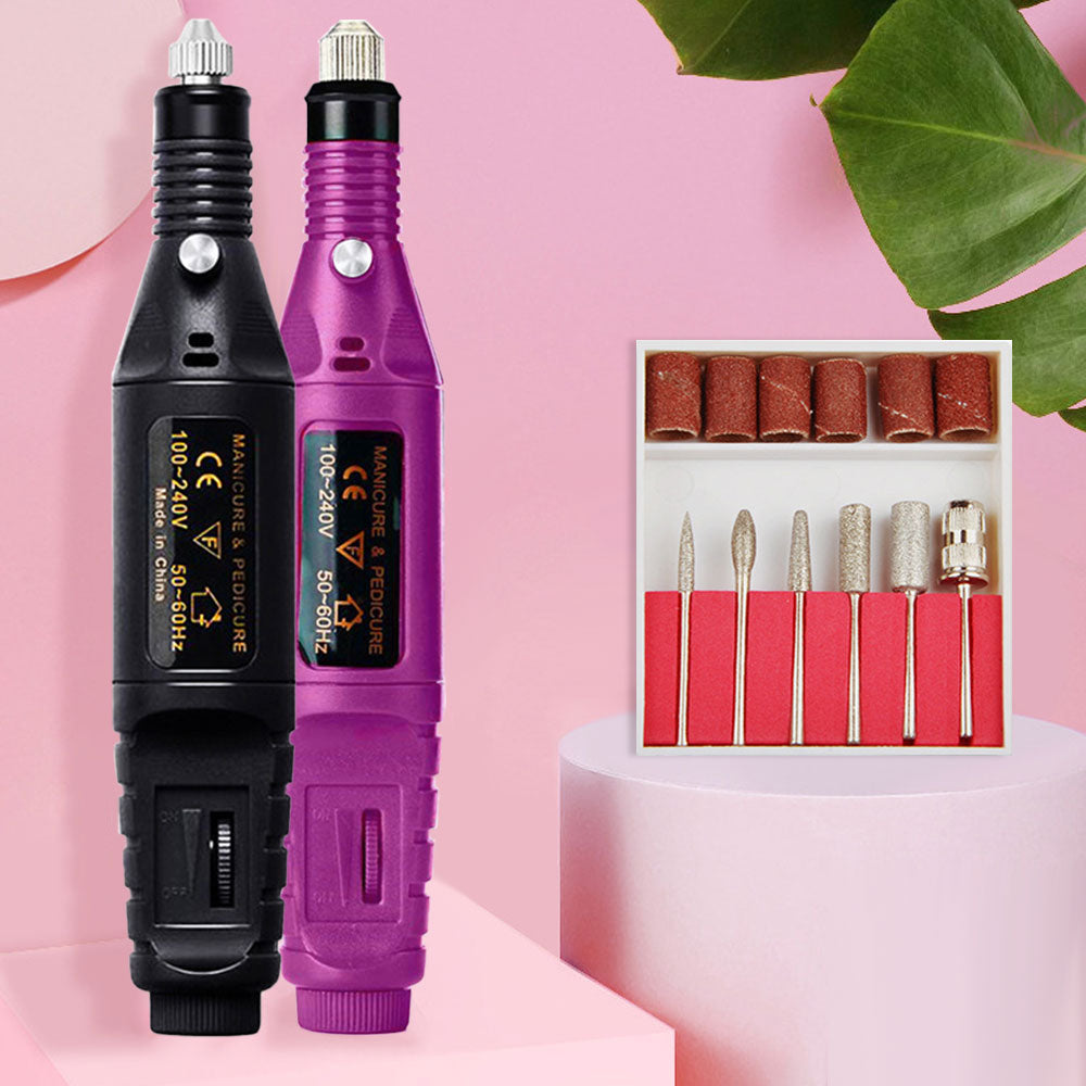 USB Nail Drill Machine: Pro Electric Files & Bits