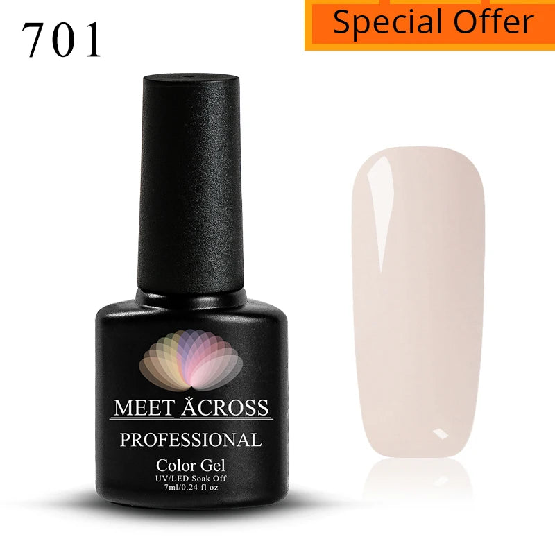 3D Thread Shell Gel Nail Polish - White, Pink, Purple Pearl