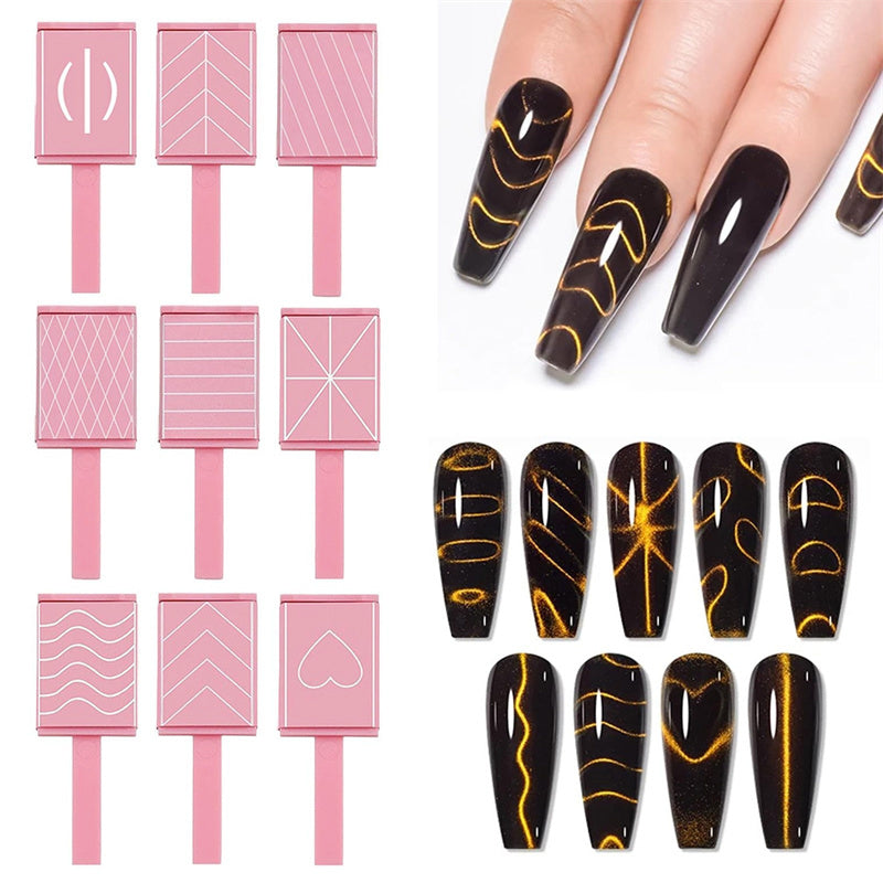 Nail Art Magnetic Wand Set for 3D Cat Eye Gel Nails